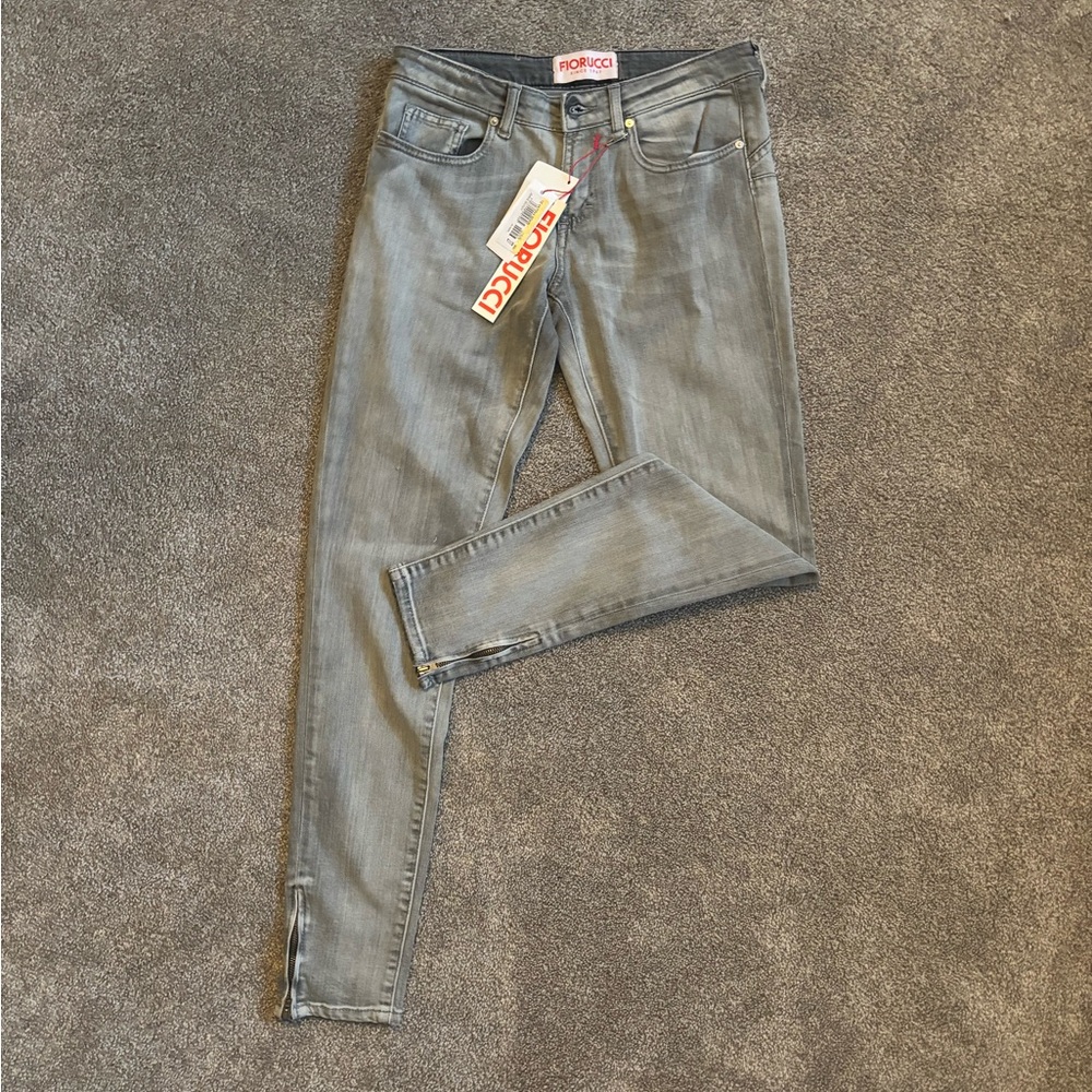 Fiorucci Light Gray Denim Jeans
